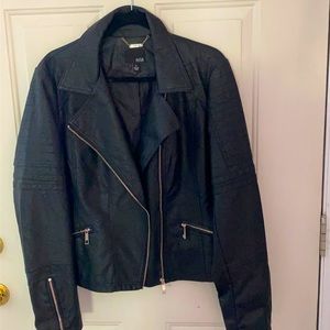 ANA imitation leather jacket